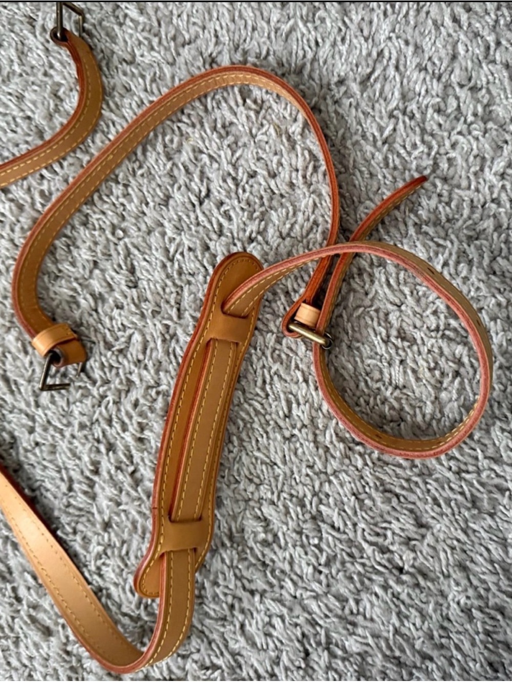 Tan Leather Adjustable Crossbody Strap H2